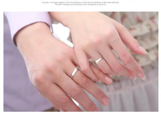 Luv Connections Sterling Silver Duo Couple Rings