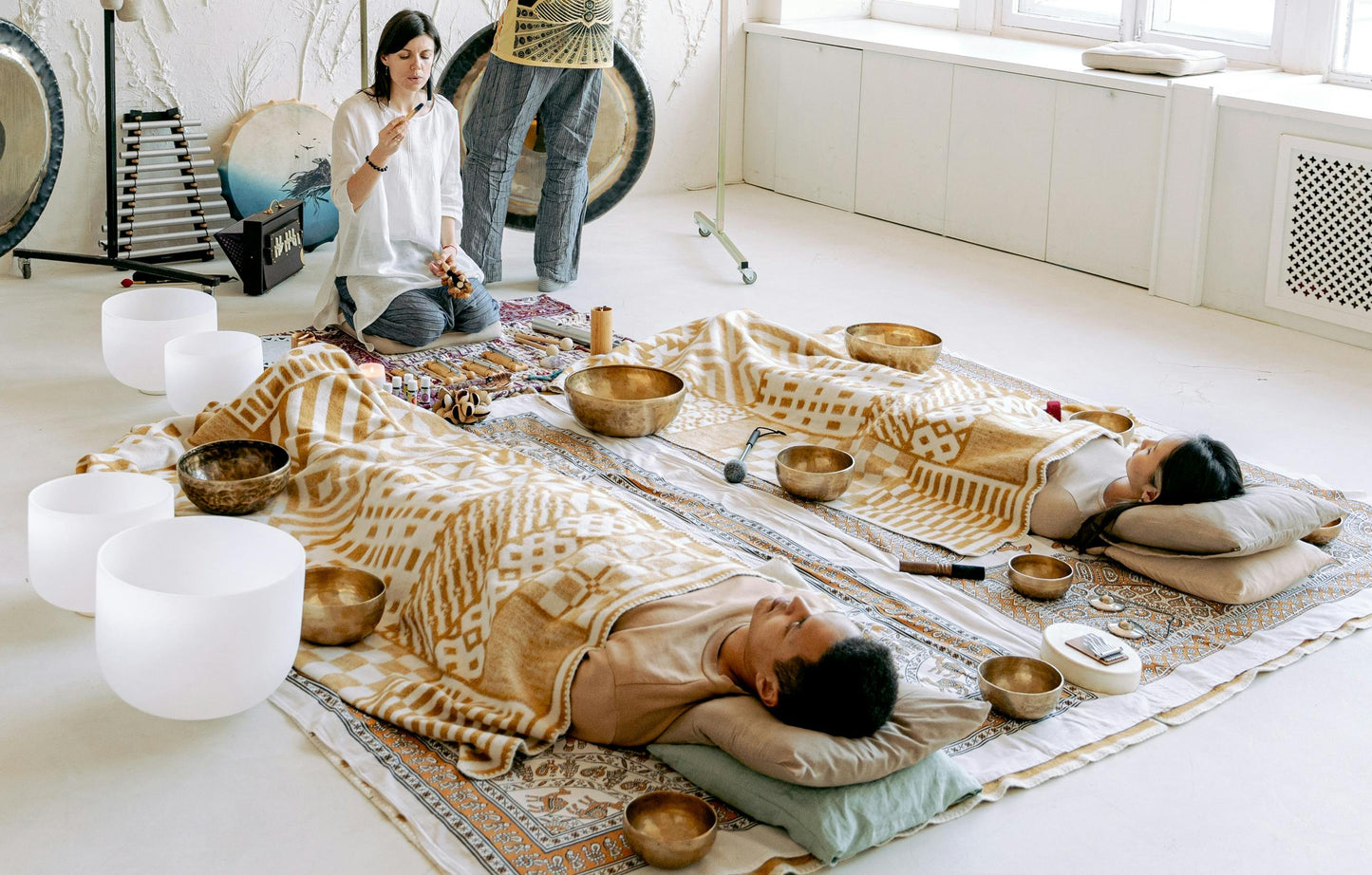 Connection Meditation Sound Bath Event at In-Balance Studio on April 12th at 4pm