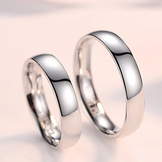 Sterling Silver Duo Couple Rings