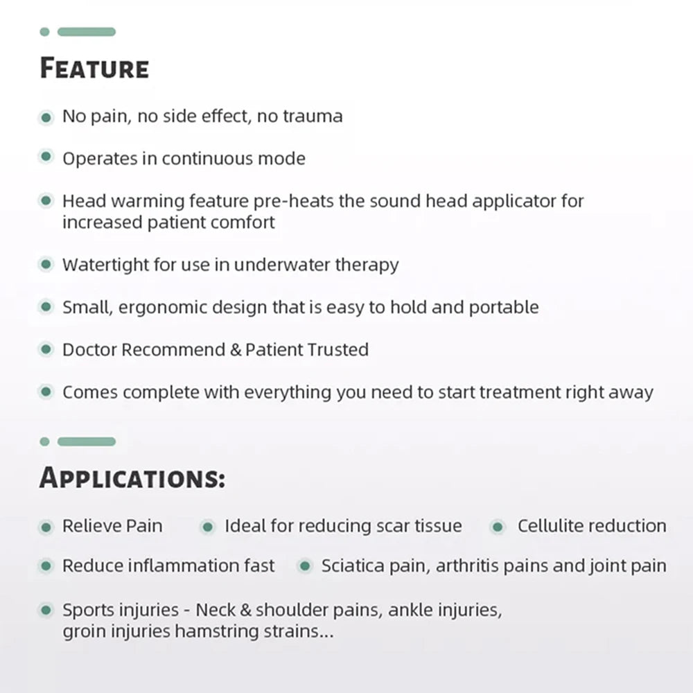 Ultrasound Physiotherapy Device